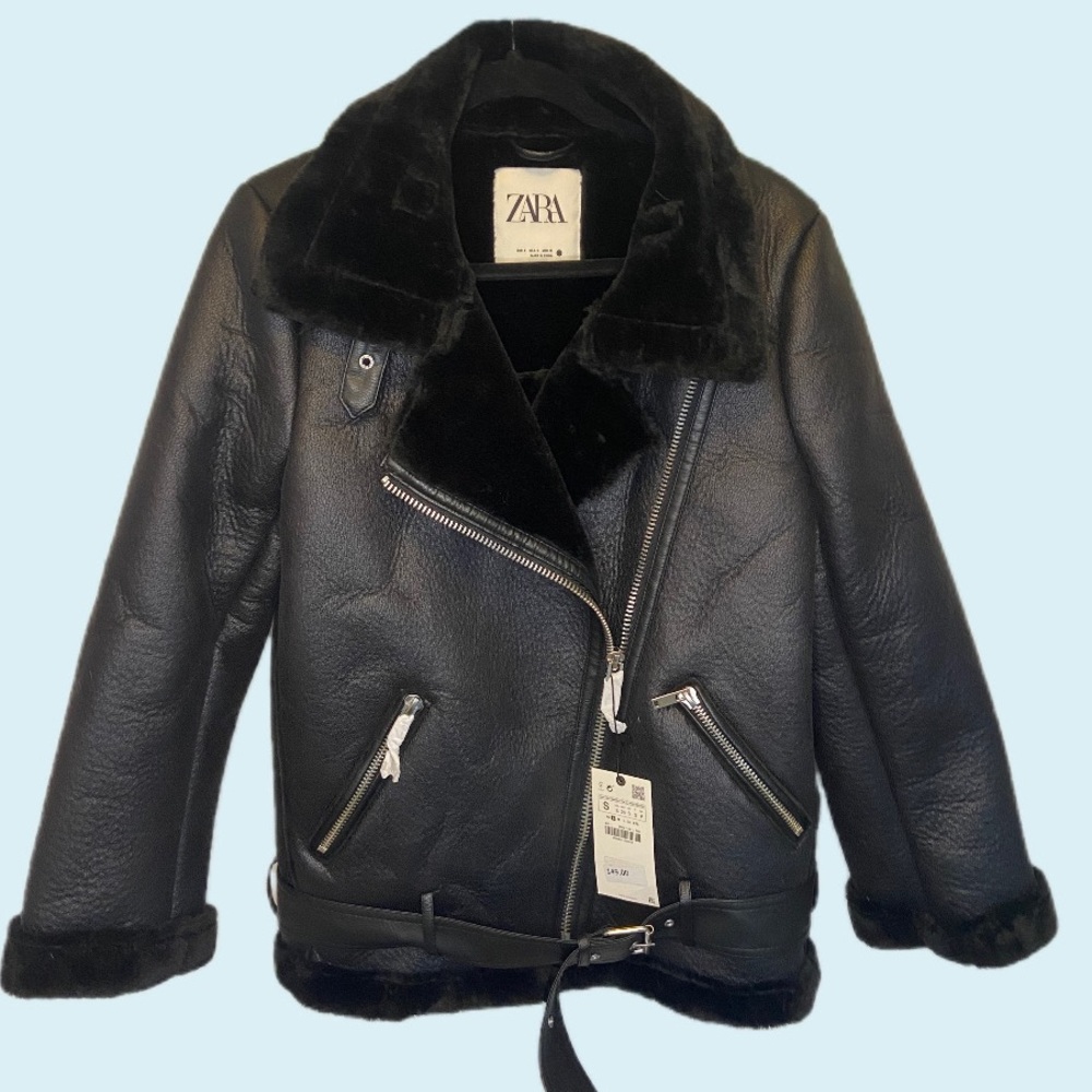 ZARA Double Faced Biker Jacket NEW w/ tags, S